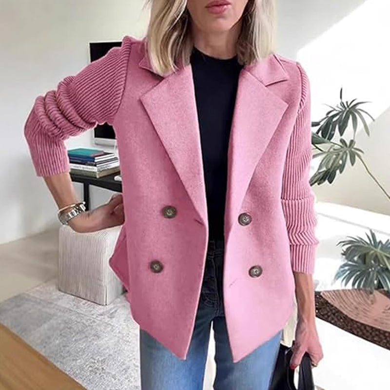 🍂Patchworkjacke Uit Wol🧥