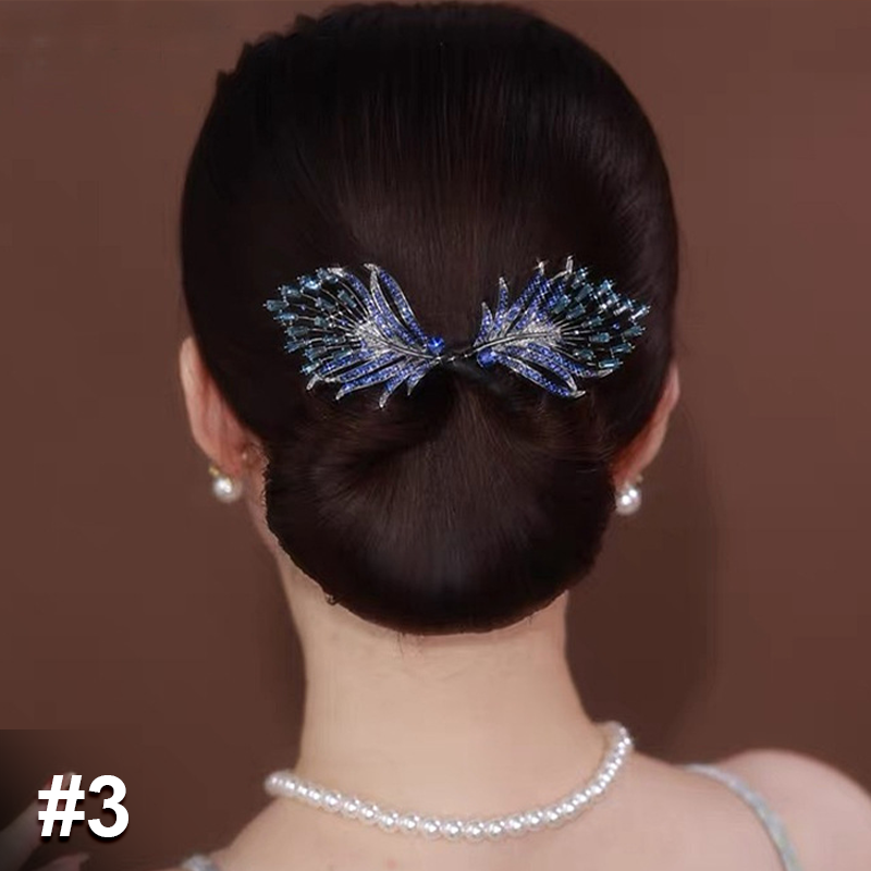 Gemakkelijke luxe haaraccessoires voor knotkapsel