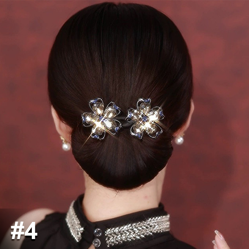 Gemakkelijke luxe haaraccessoires voor knotkapsel