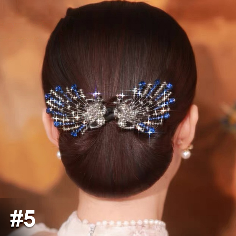 Gemakkelijke luxe haaraccessoires voor knotkapsel
