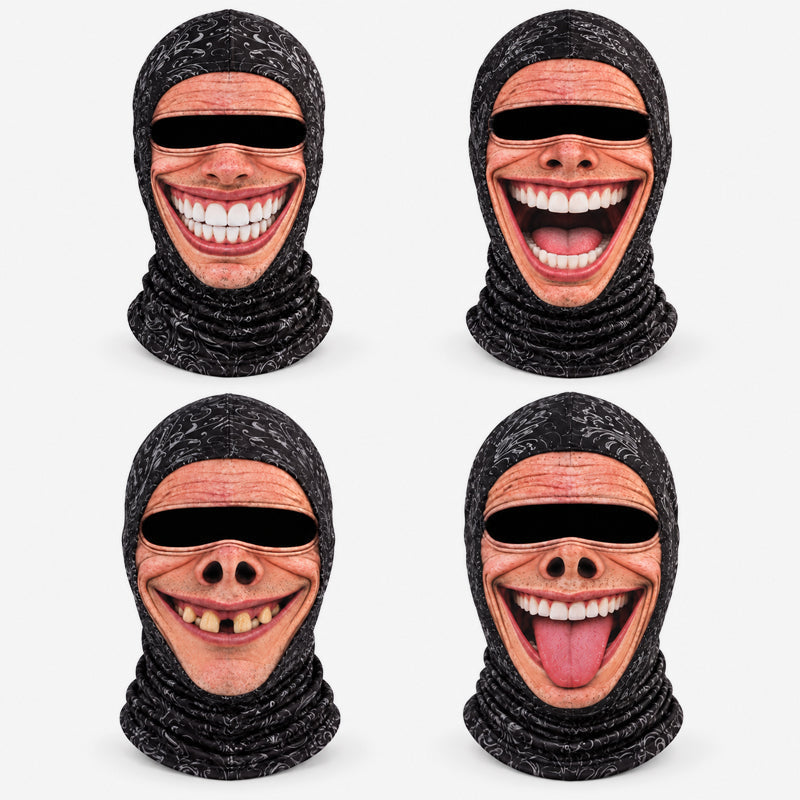 😂❄️ Grappig gezichtsmasker voor ski's – Hilarische bivakmuts voor de winter en het skiën !🎿
