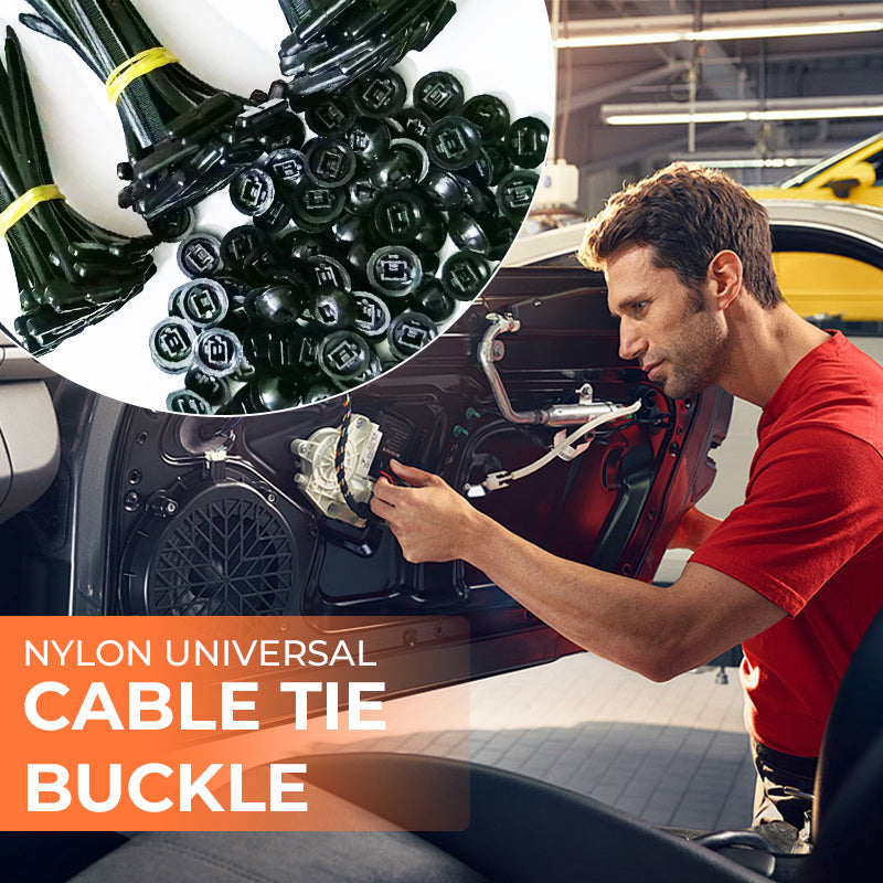 🚗 Instant Car Fix - 🔧 Nylon Universele Kabelbindersluiting - Voor het snel en veilig bevestigen van voertuigonderdelen!