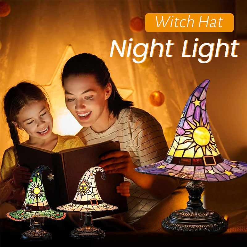🎃Verlicht je fantasierijke nacht🧙♀️Nachtlampje met heksenhoed