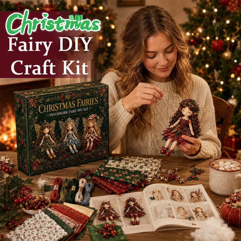 ✨ Kerstmagie Patchwork Fee DIY-pakket