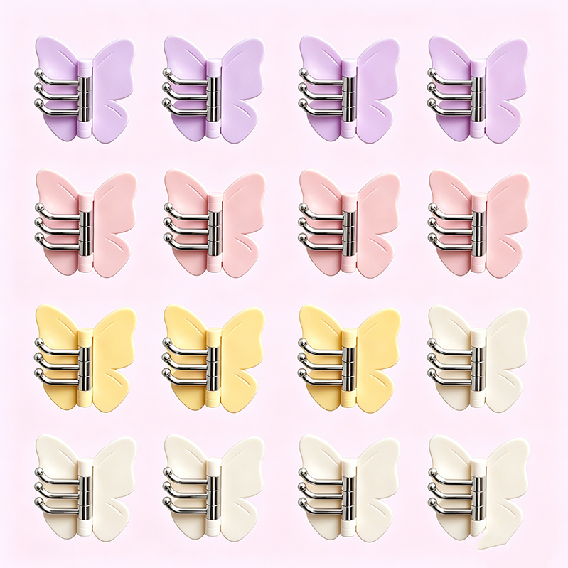 Functioneel & Schattig – Vlinder Wandhaak met 180° Rotatie 🦋✨🏡