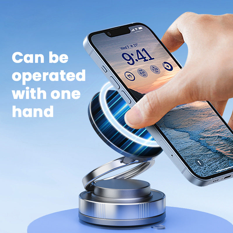 🚗 Mechanische Vacuüm Magnetische Houder voor Autotelefoon - Maak je Handen Vrij, Rij Gemakkelijker! 📱