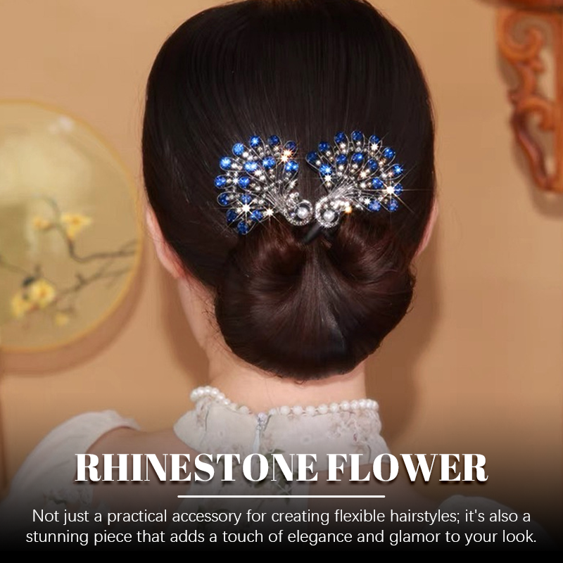 Gemakkelijke luxe haaraccessoires voor knotkapsel