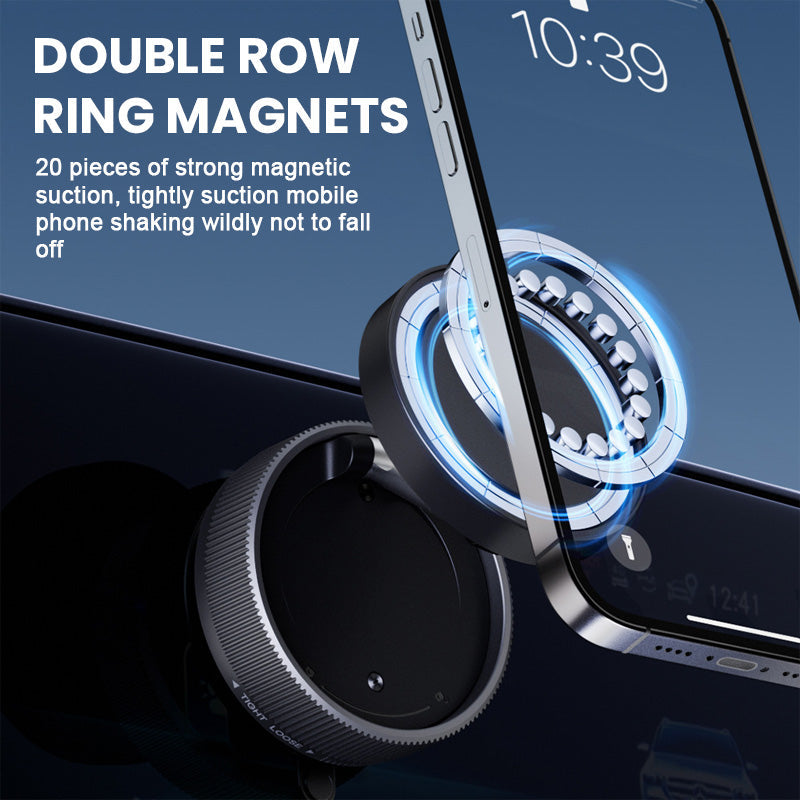 🚗📱Magnetische Telefoonhouder, Zuigende Autotelefoonhouder, Vacuüm Telefoonhouder met Eén-Step-Slot