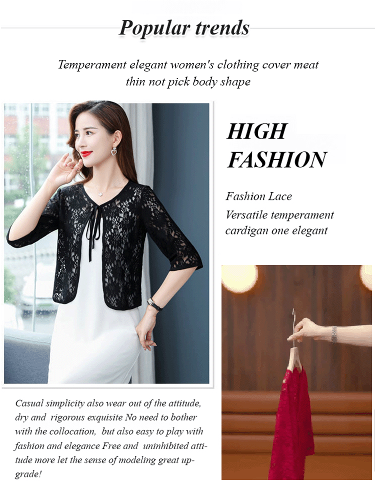 Uitgesneden Peplum Kant Bovenkleding