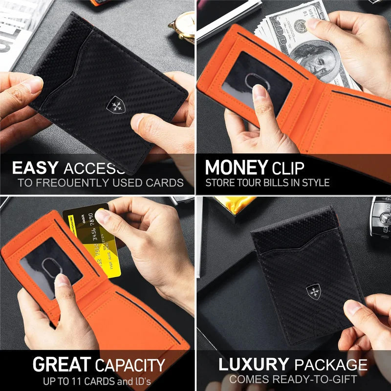 Heren Slim Wallet RFID-blokkering