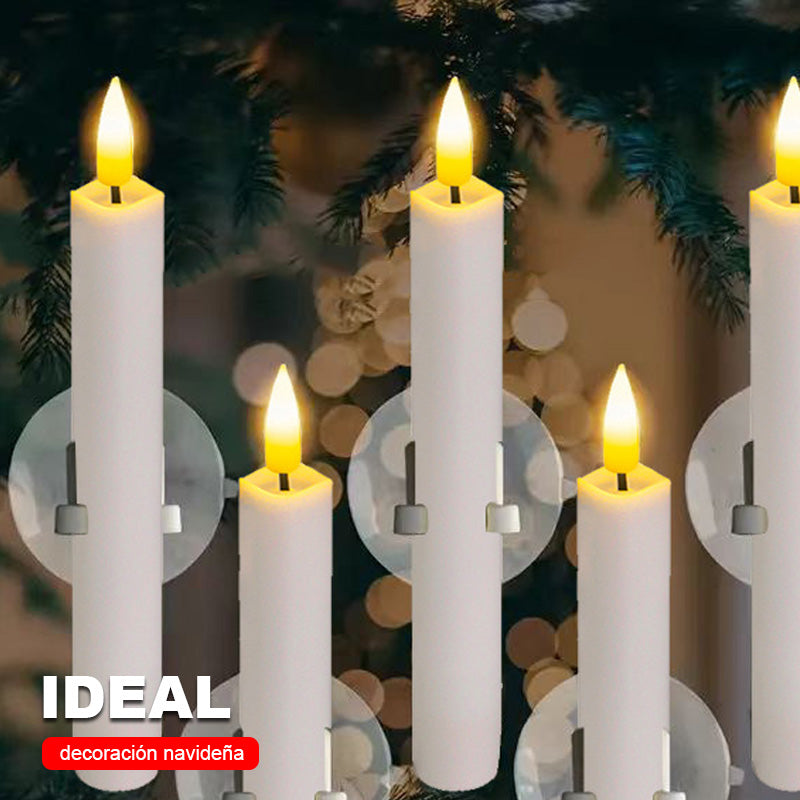 🎄Kerstspecial 🔥 6 LED-raamkaarsen zonder verlichting