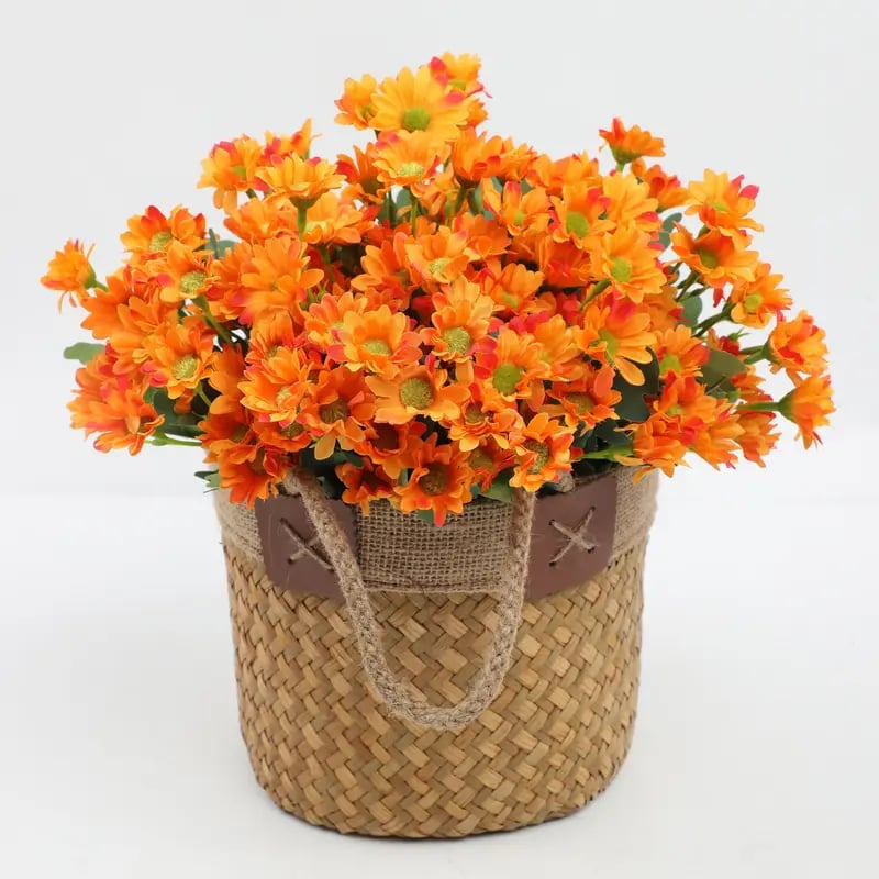 πΌ- Kunstbloemen: chrysanten voor buiten die een zonsondergang nabootsen - UV-bestendig, waterdicht, windbestendig