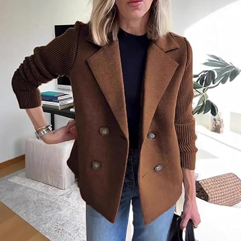 🍂Patchworkjacke Uit Wol🧥