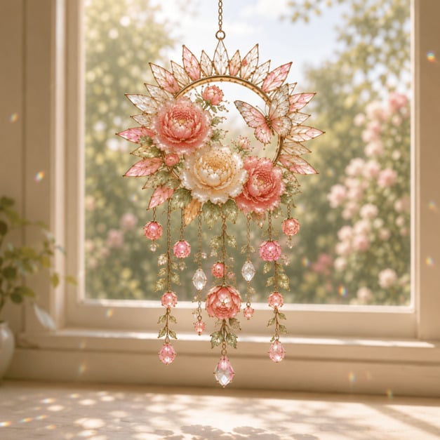 🌈✨Crystal Garden Suncatcher - Laat elke zonnestraal uitbloeien tot een regenboog! 🌸