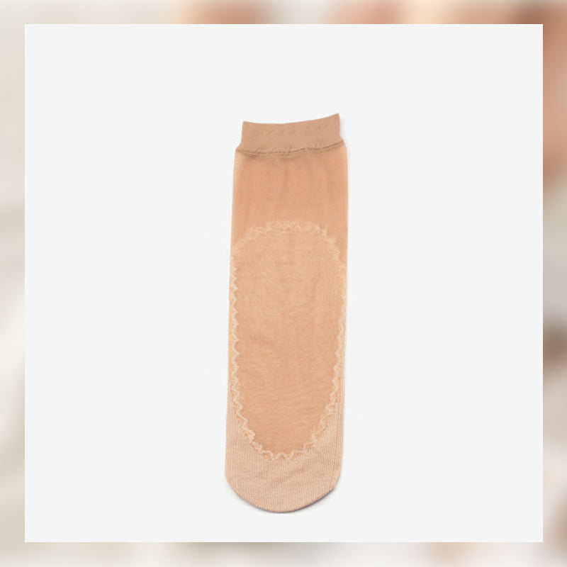 Onzichtbare antislip sokken van kristalzijde