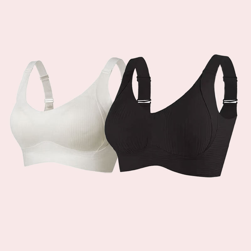 ⏳Wekelijkse speciale aanbieding:Koop 2, krijg 1 gratis❤️🎁Push-up bh met lint voor dames met verstelbare gebogen bandjes
