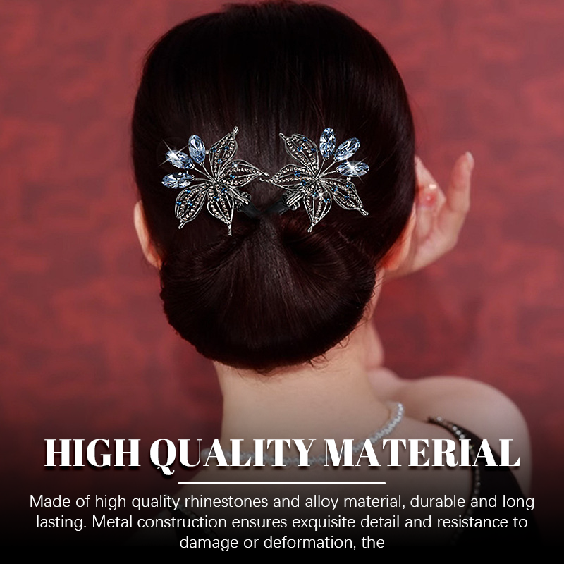 Gemakkelijke luxe haaraccessoires voor knotkapsel