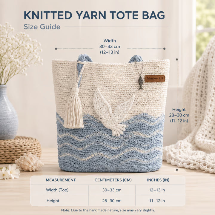 🔥LAATSTE DAG 50% KORTING -❤️ Handgemaakte gehaakte christelijke tas (✨Limited Edition 2026)