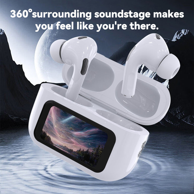 In-ear Bluetooth-oortelefoon met schermweergave
