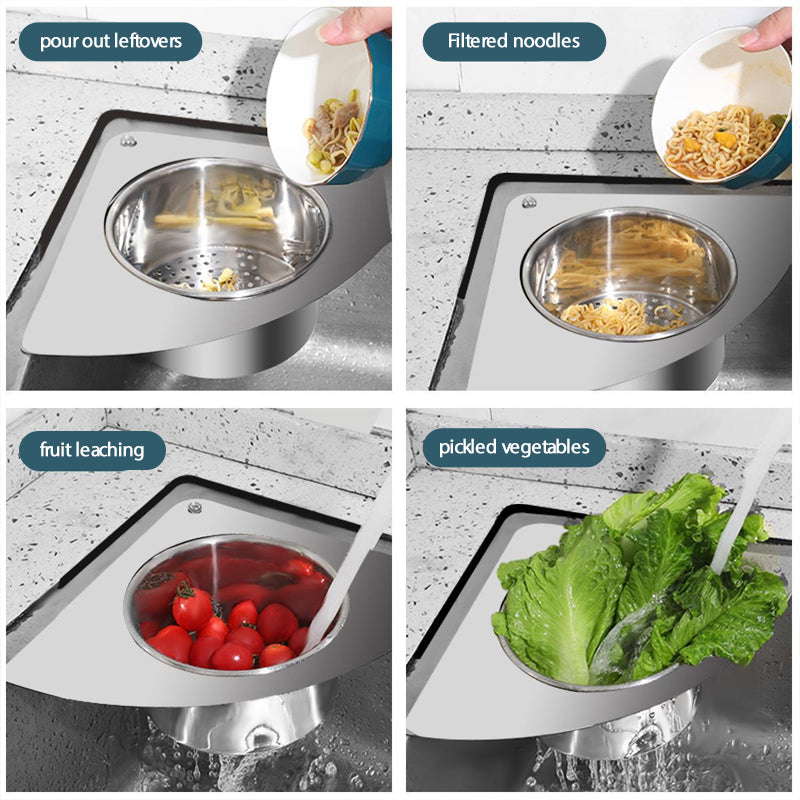 Zwaanvormige roestvrijstalen waterfilterkorf