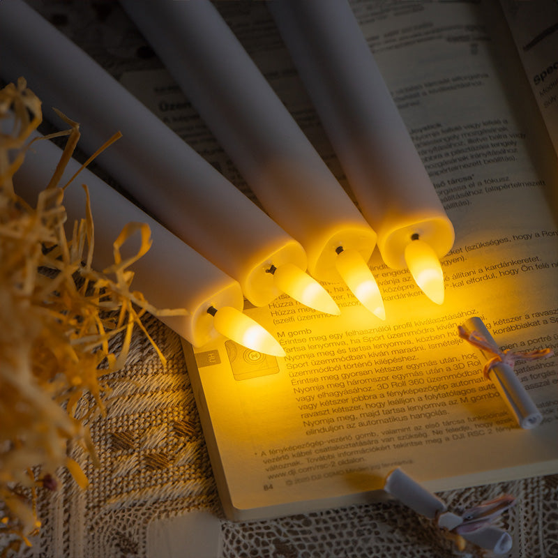 🎄Kerstspecial 🔥 6 LED-raamkaarsen zonder verlichting