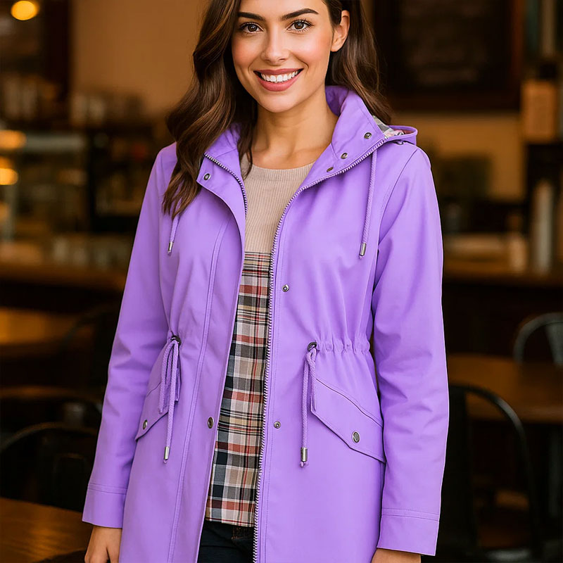 🧥Nieuwe waterafstotende trenchcoat voor dames – Hoogwaardige grensoverschrijdende damesbovenkleding met geruite voering✨