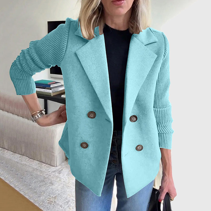 🍂Patchworkjacke Uit Wol🧥