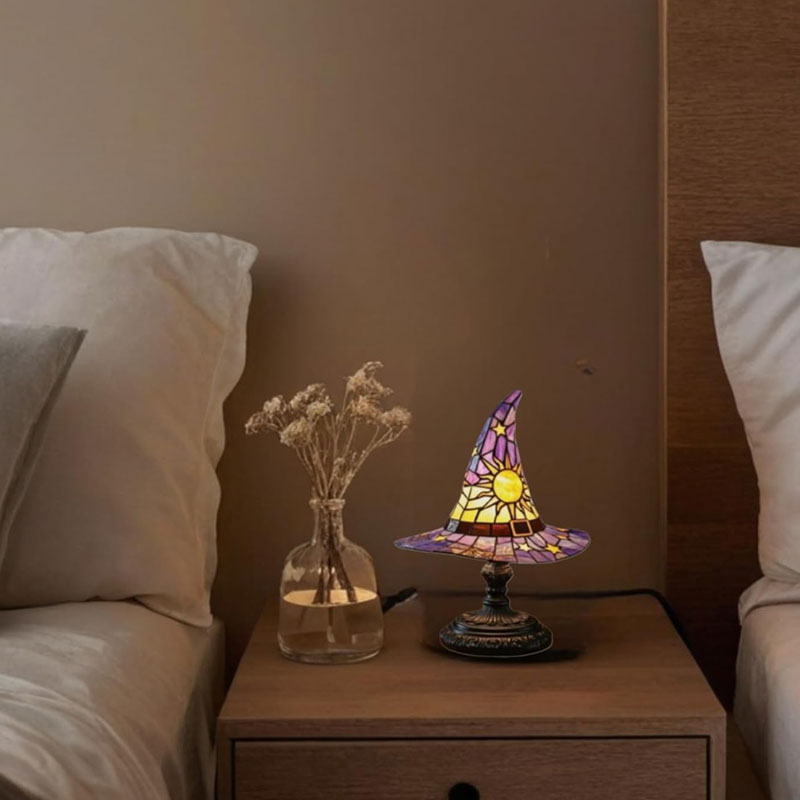 🎃Verlicht je fantasierijke nacht🧙♀️Nachtlampje met heksenhoed