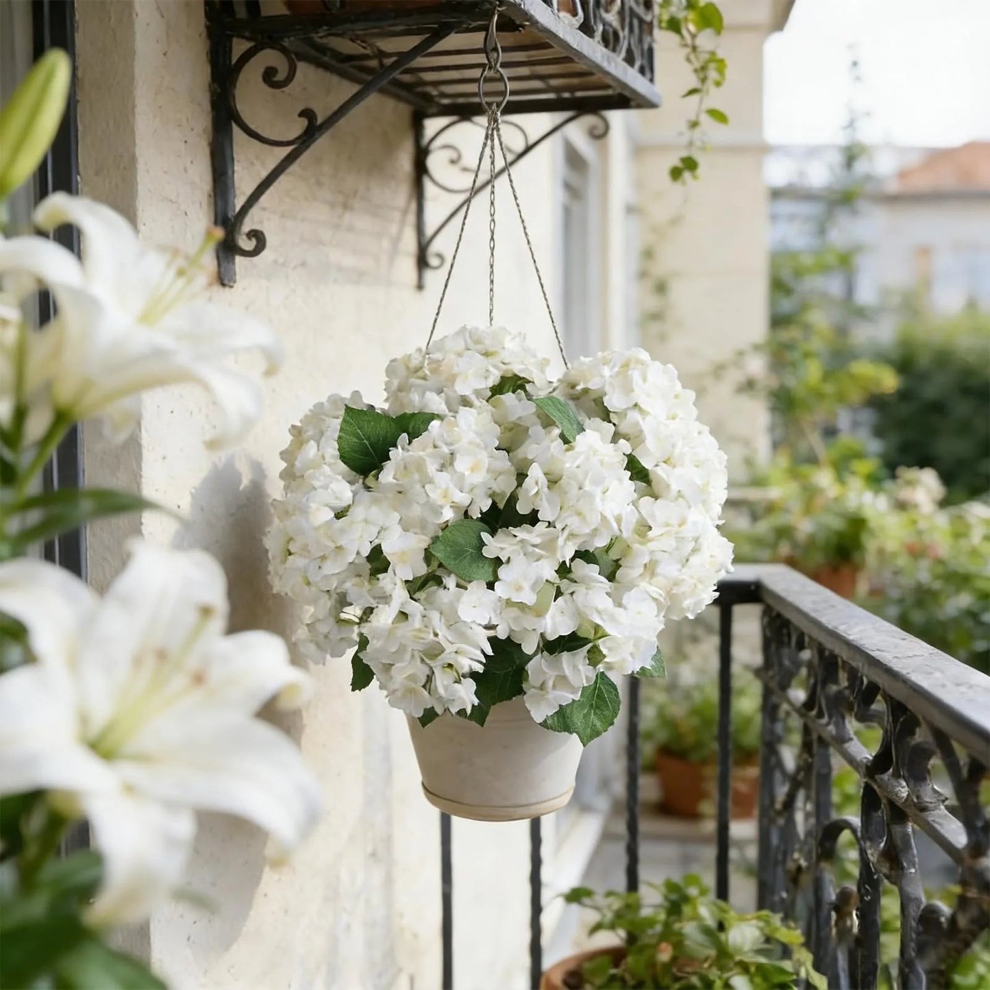 🌼Kunstige hortensia's voor buiten – UV-bestendig, waterdicht en windbestendig💐🌸