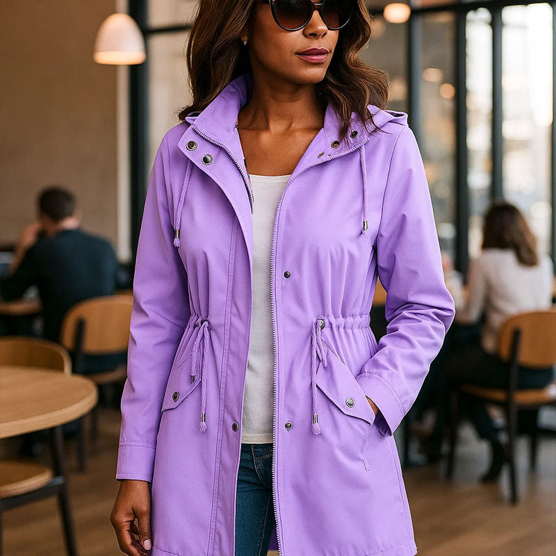 🧥Nieuwe waterafstotende trenchcoat voor dames – Hoogwaardige grensoverschrijdende damesbovenkleding met geruite voering✨