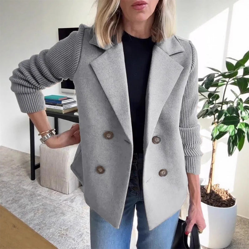 🍂Patchworkjacke Uit Wol🧥