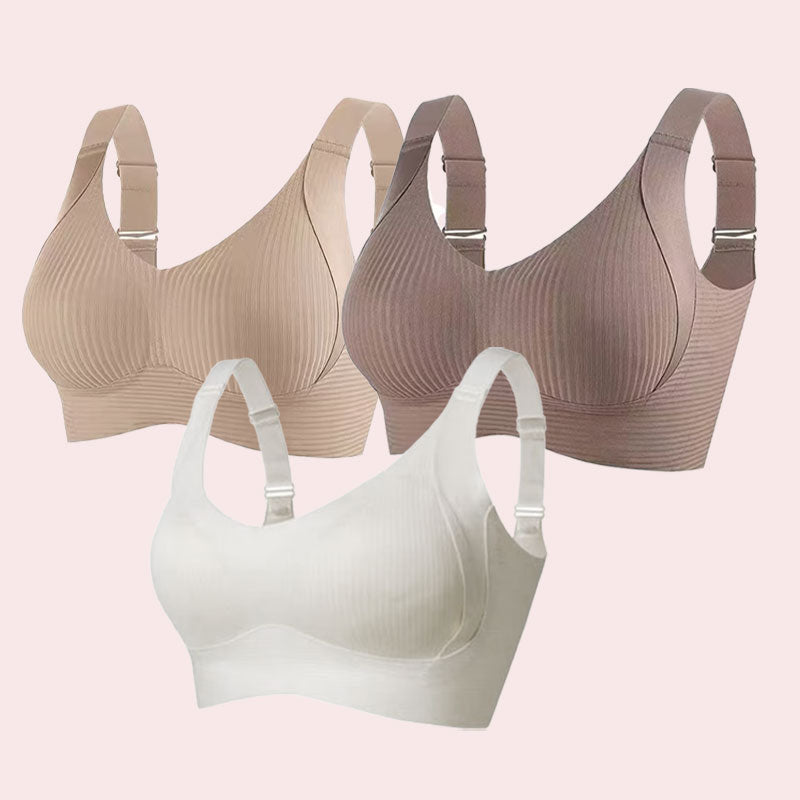 ⏳Wekelijkse speciale aanbieding:Koop 2, krijg 1 gratis❤️🎁Push-up bh met lint voor dames met verstelbare gebogen bandjes