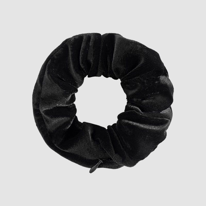 Tie-Dye fluwelen haarelastiekje met rits