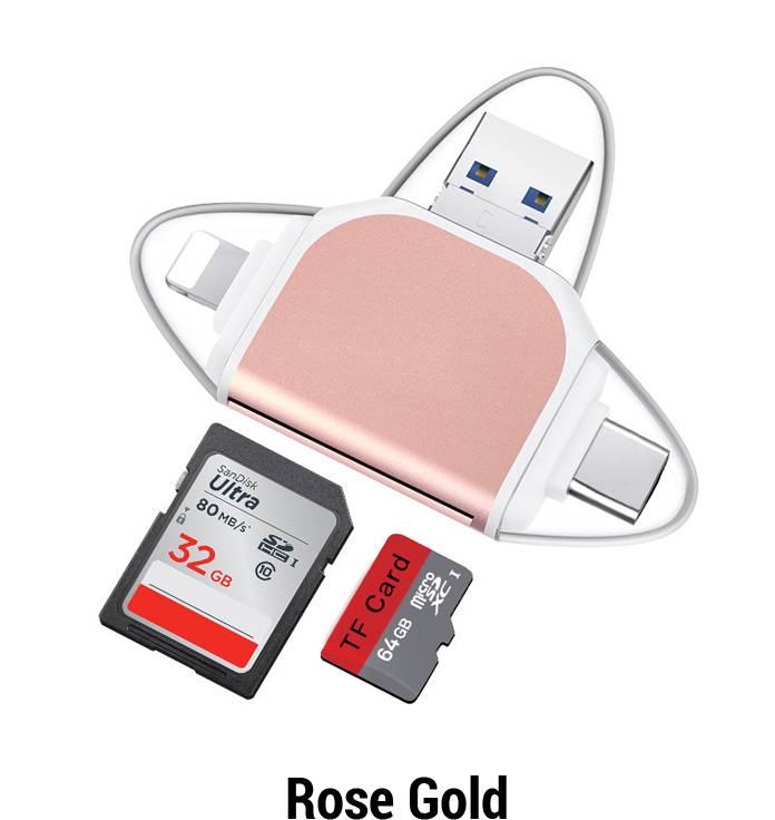 4-in-1 multifunctionele kaartlezer