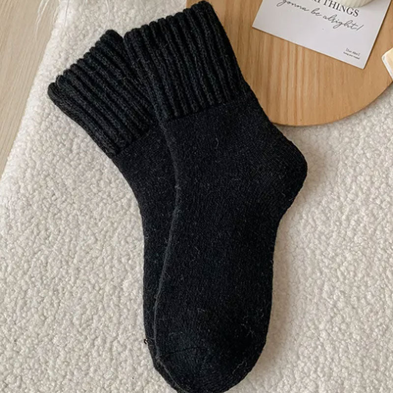 🧦 Warme Wollen Sokken in Middenhoogte