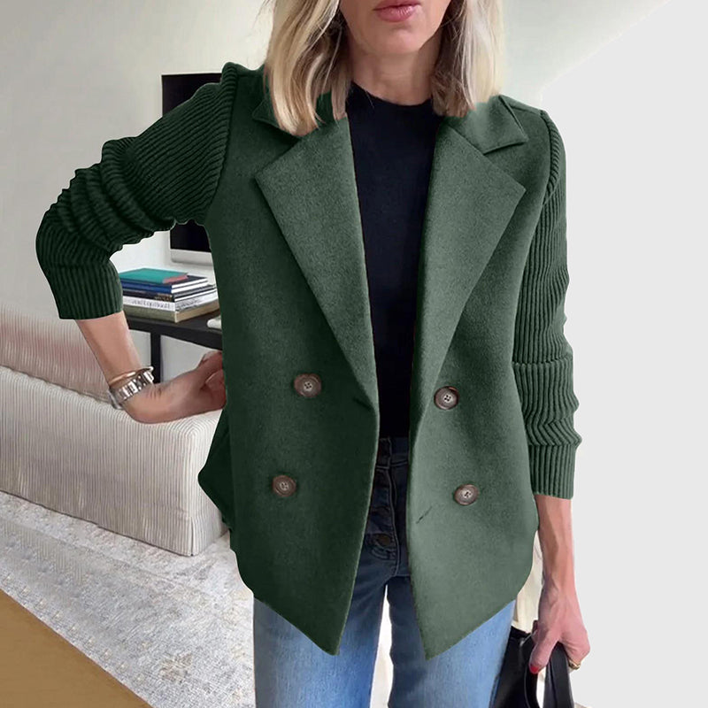 🍂Patchworkjacke Uit Wol🧥