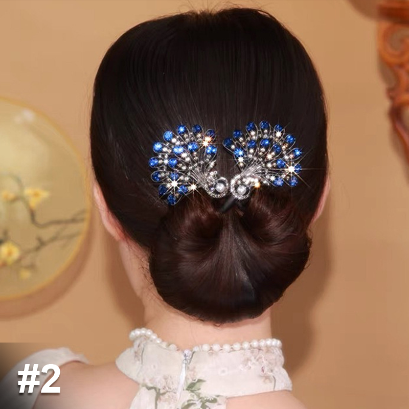 Gemakkelijke luxe haaraccessoires voor knotkapsel
