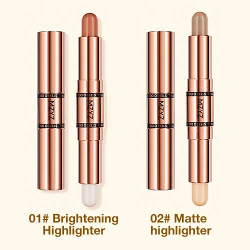 Double Head Makeup Stick-Highlighter & Contour-Snelle en eenvoudige bediening voor beginners, make-up als een professional