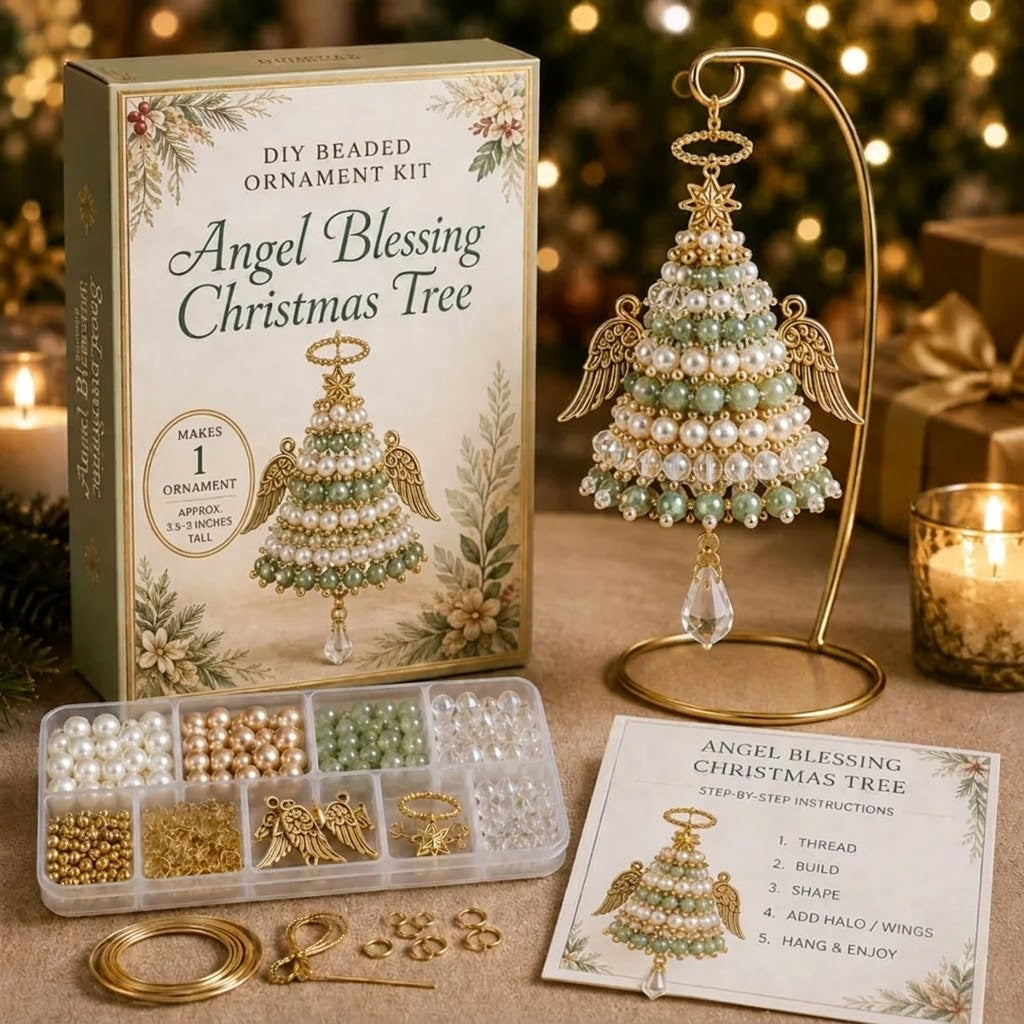 ๐ DIY-set voor kerstboomversieringen met kralen โ Maak je eigen sprankelende kerstsouvenir! โจ๐