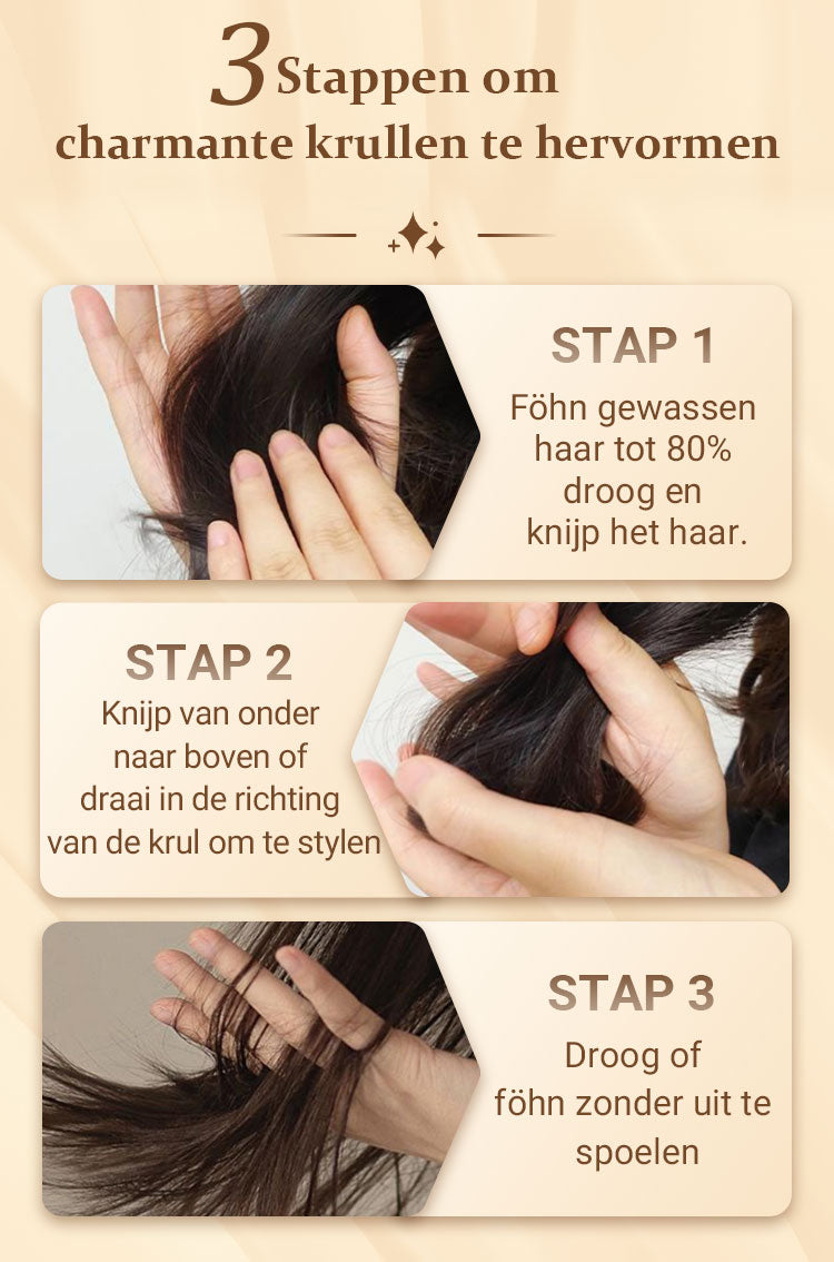 🔥2025 hete verkoop🔥Langdurig stylingvolume hydraterende elasticiteitverhogende crème voor krullend haa