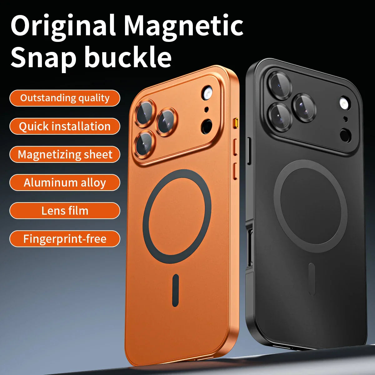 📱Magnetische aluminium metalen beschermhoes voor iPhone