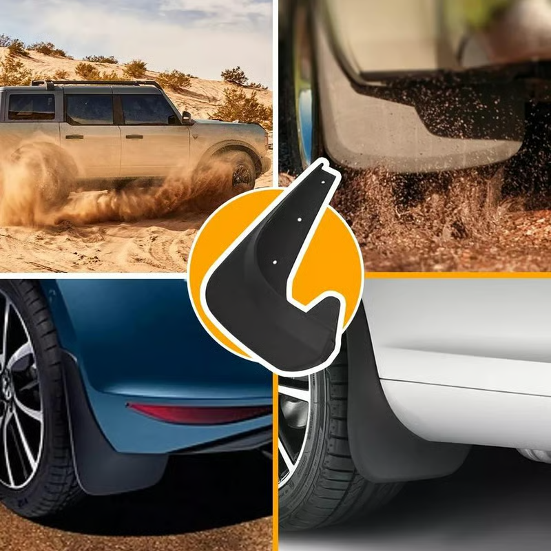 Universele spatborden voor banden, Automotive, zonder boren (4 stuks)