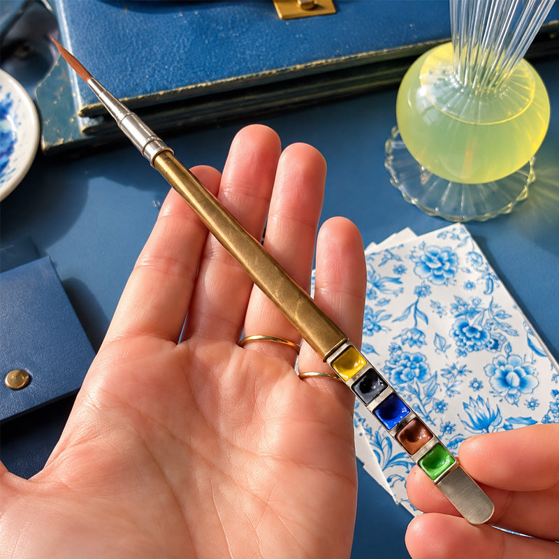 🎨👜 Draagbare Penselen & Verfset – Creatief op Elke Plek!