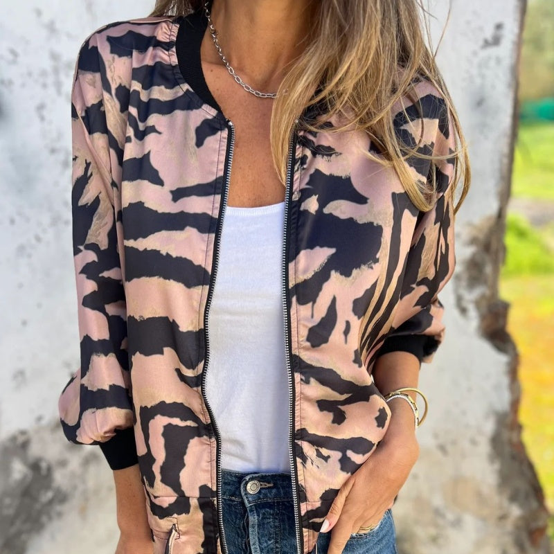🌸Zevenhoekig Baseballjack Met Rits Voor Dames🌸
