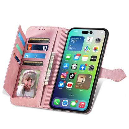 HUID-GEVOEL FLIP LEDEREN ETUI