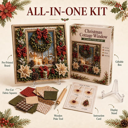 🎁🎅3D-kerststempelset voor stof