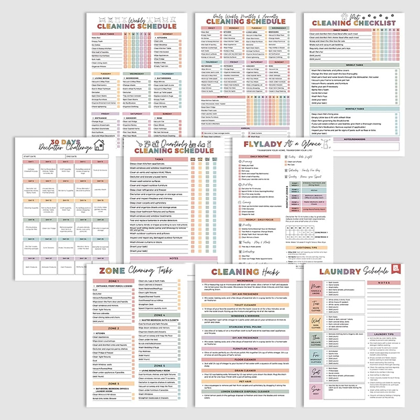 🔥🔥 ADHD-toolbox voor schoonmaken en opruimen — Huishoudplanner