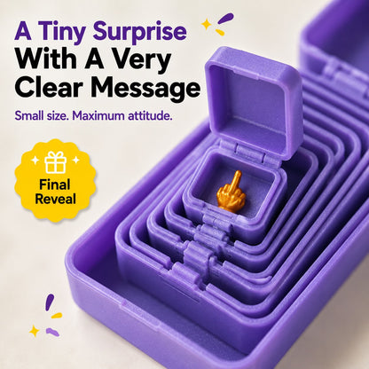 🎁😂 Oneindige Middelvinger Prank Box – De Grappigste Cadeau-Ooit!