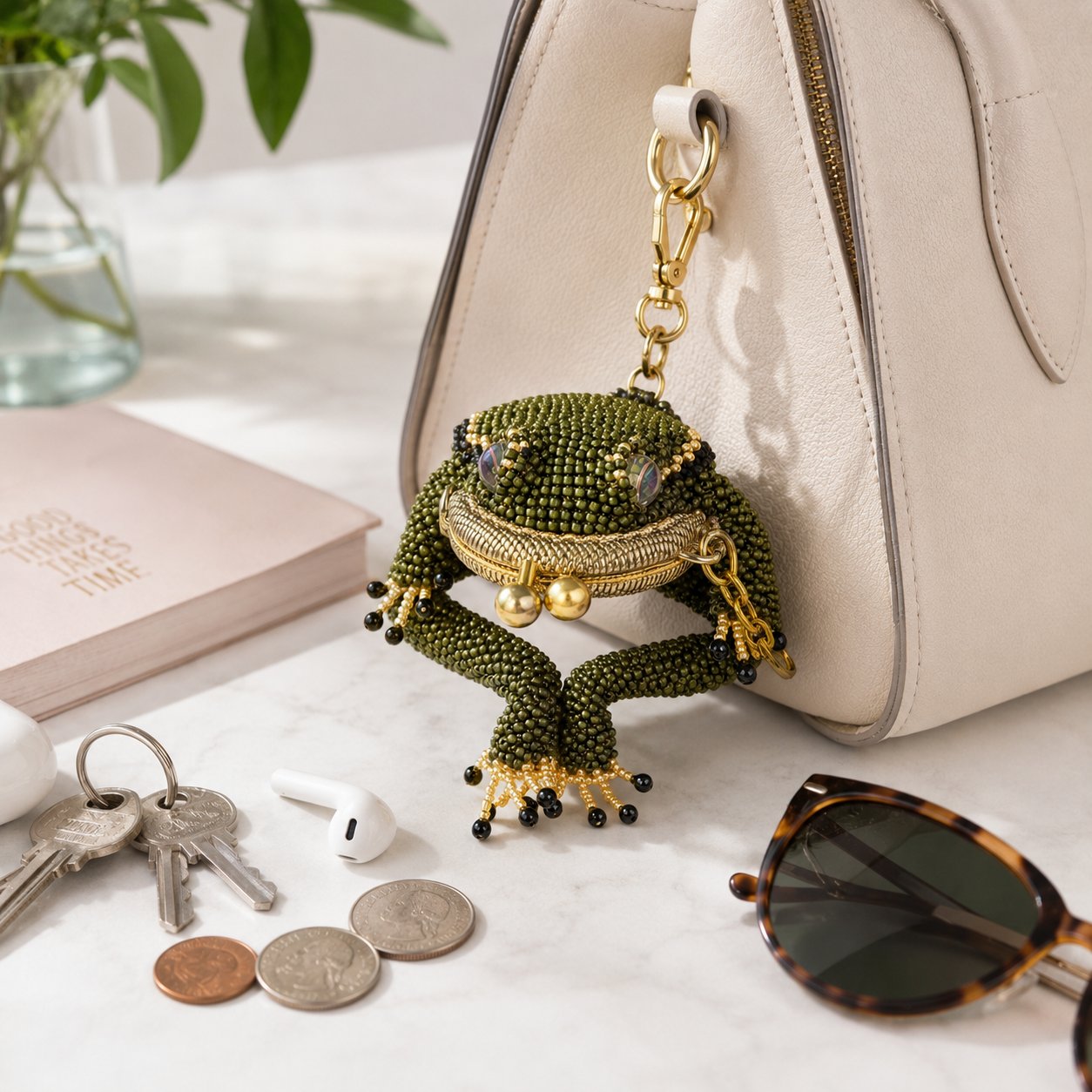 Mini Kikker Portemonnee – Een Klein Accessoire met Grote Charme 🐸✨👜