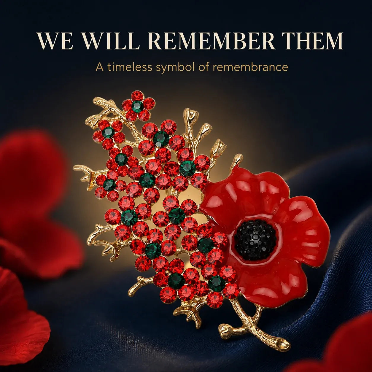 🌹✨ 1945-2026 “Nooit vergeten” Victory Blossom [Herdenkingsgeschenk ter gelegenheid van de 81e verjaardag]